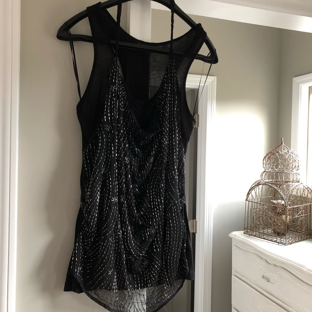 Guess Tank Top with Beaded overlay